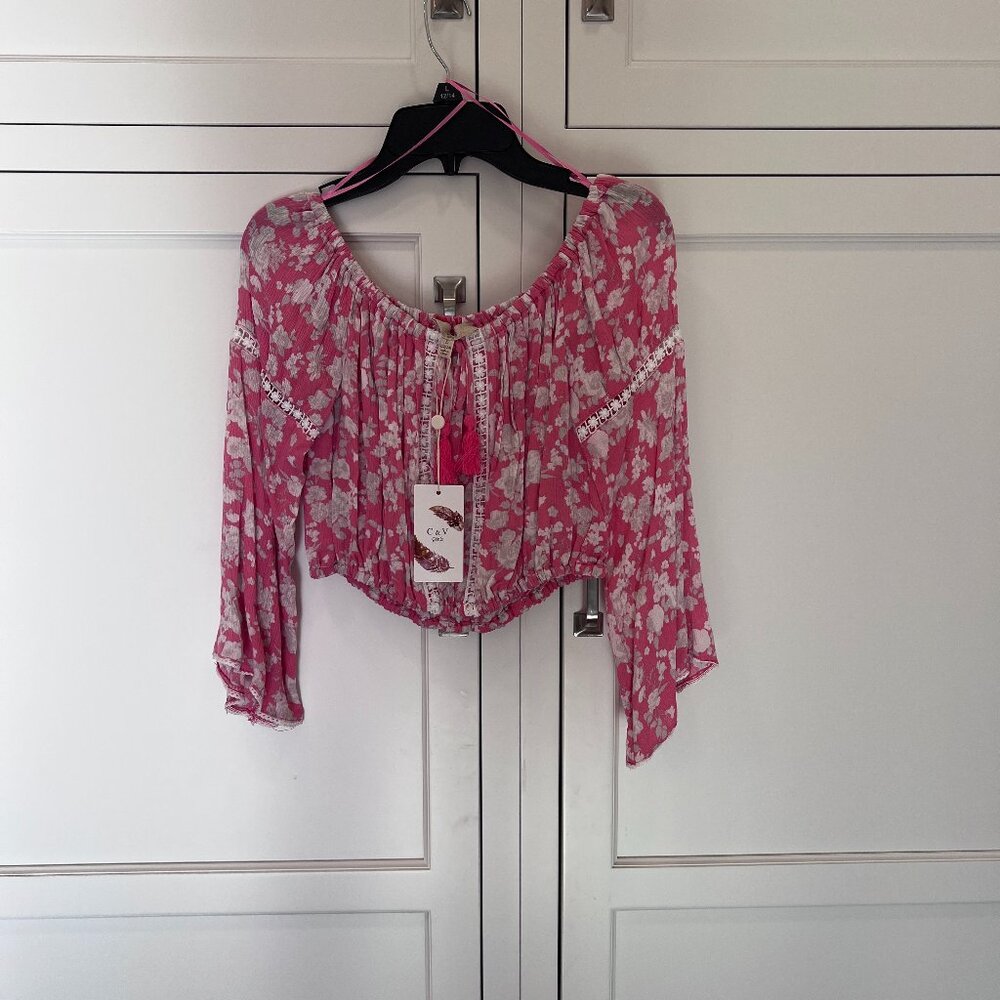 C & V Girls top, size L